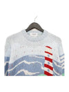 Crepe Sea Scenic Crewneck Cotton Knit Top - THOM BROWNE - BALAAN 4