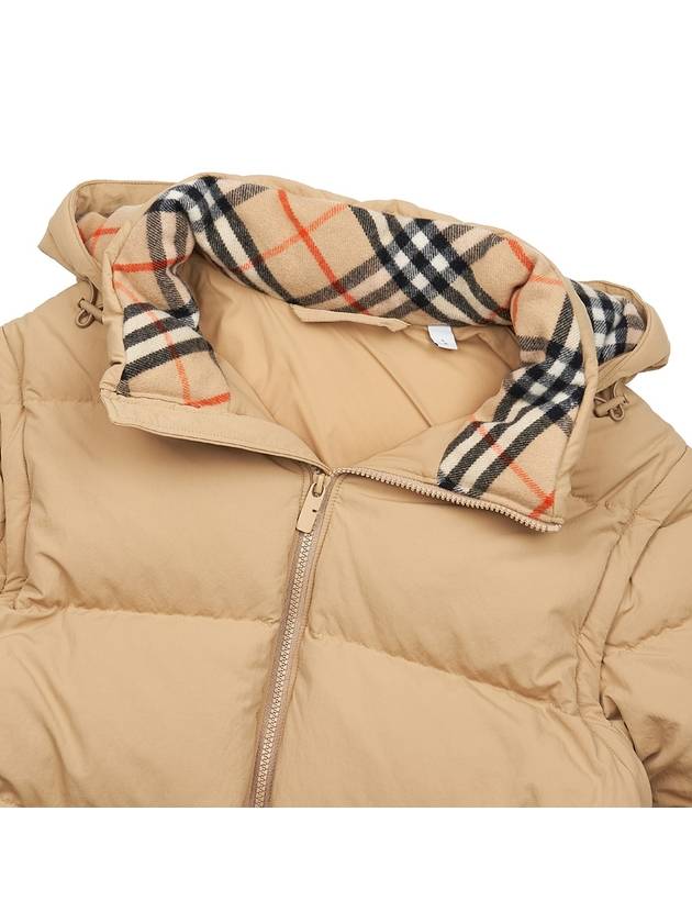 Bideford Detachable Sleeve Down Padded Flax - BURBERRY - BALAAN 11