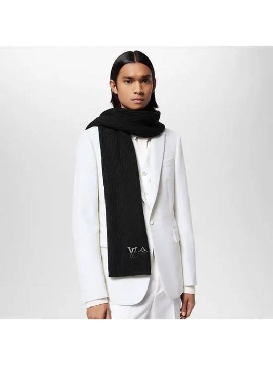 LV Dual Knit Scarf Black - LOUIS VUITTON - BALAAN 2