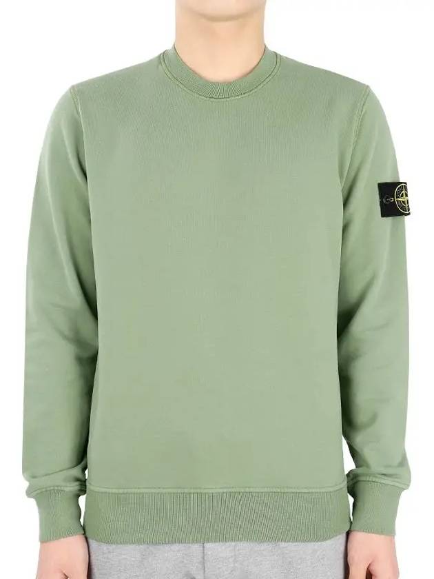 Wappen Patch Crew Neck Sweatshirt Light Green - STONE ISLAND - BALAAN 2