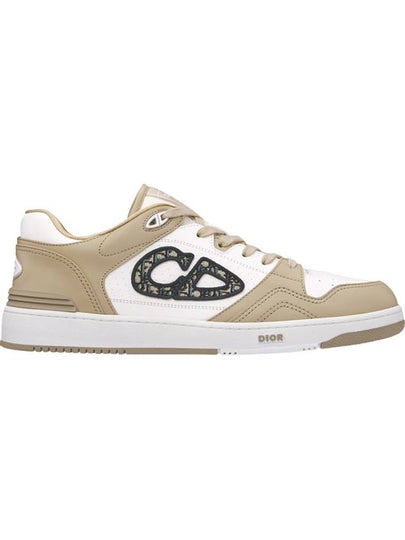 Oblique Detail Leather Low Top Sneakers White Beige - DIOR - BALAAN 2