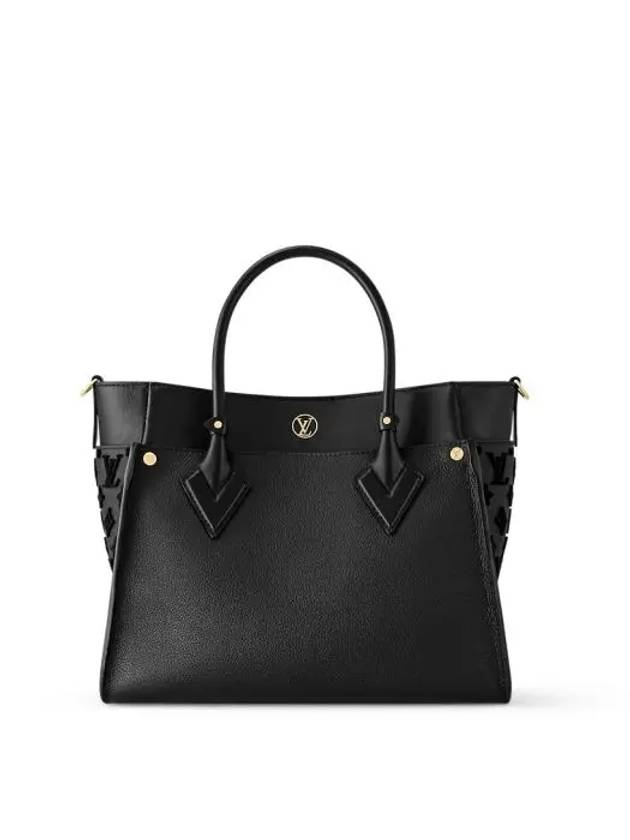 On My Side MM Tote Bag Black - LOUIS VUITTON - BALAAN 3