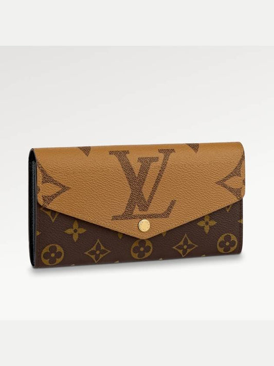 Sarah Monogram Reverse Long Wallet Brown - LOUIS VUITTON - BALAAN 2