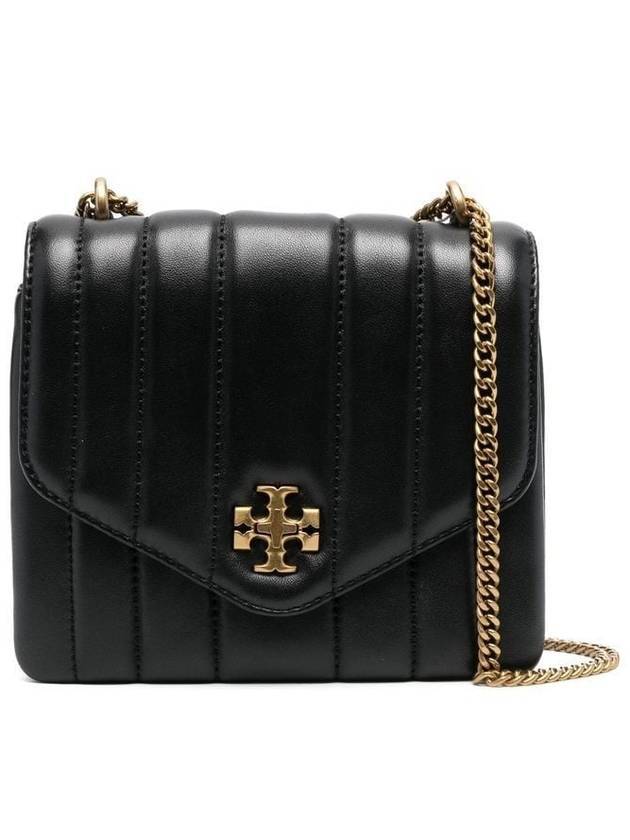 Kira Square Leather Shoulder Bag Black - TORY BURCH - BALAAN 1