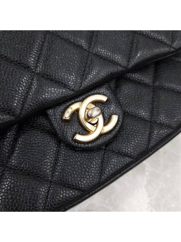 Lux You Black caviar flap small chain bag new built in chip AS2528 - CHANEL - BALAAN 5