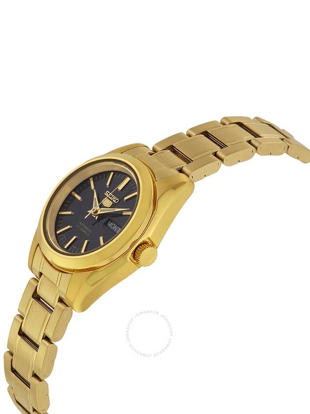 Seiko 5 Automatic Black Dial Gold-tone Ladies Watch SYMK22 - SEIKO - BALAAN 2