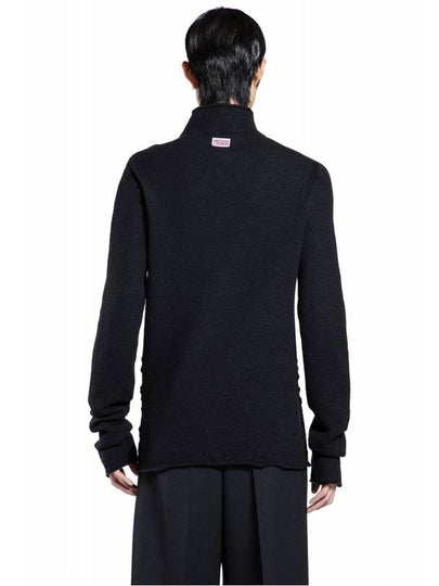 SN Bottega Veneta Black high neck wool fleece pullover sweater 798239 V4JU0 1000 - BOTTEGA VENETA - BALAAN 2