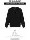 Light Fleece Logo Sweatshirt Black - CP COMPANY - BALAAN 3