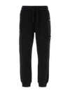 Compass Badge Cotton Track Pants Black - STONE ISLAND - BALAAN 2