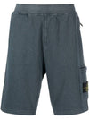 Men's Bermuda Sports Azul Tinta Shorts Gray - STONE ISLAND - BALAAN.