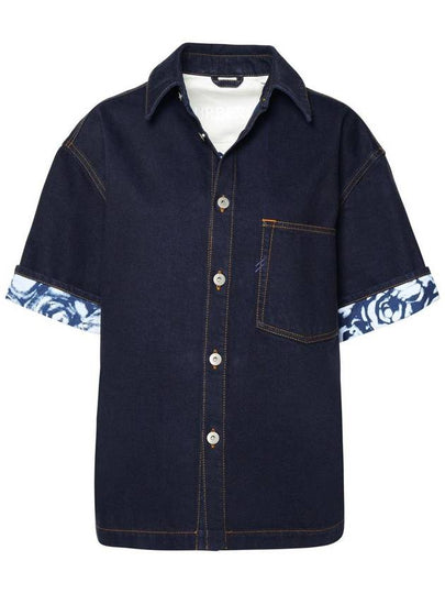 Heavyweight logo patch denim shirt 8080781 - BURBERRY - BALAAN 2