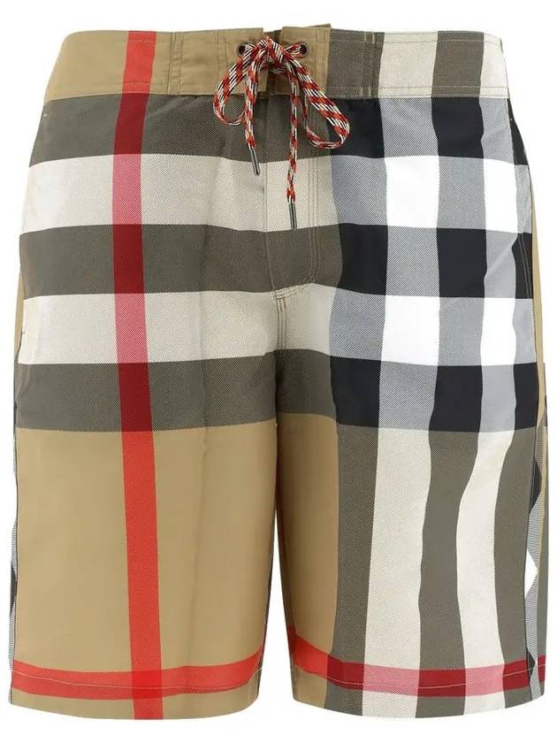 Check Swim Shorts Archive Beige - BURBERRY - BALAAN 2