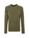 Men's Lens Wappen Crew Neck Knit Top Khaki - CP COMPANY - BALAAN 2