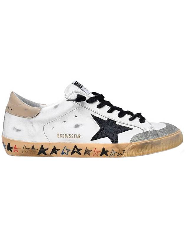 Superstar Pen Star Low Top Sneakers Sand White - GOLDEN GOOSE - BALAAN 1