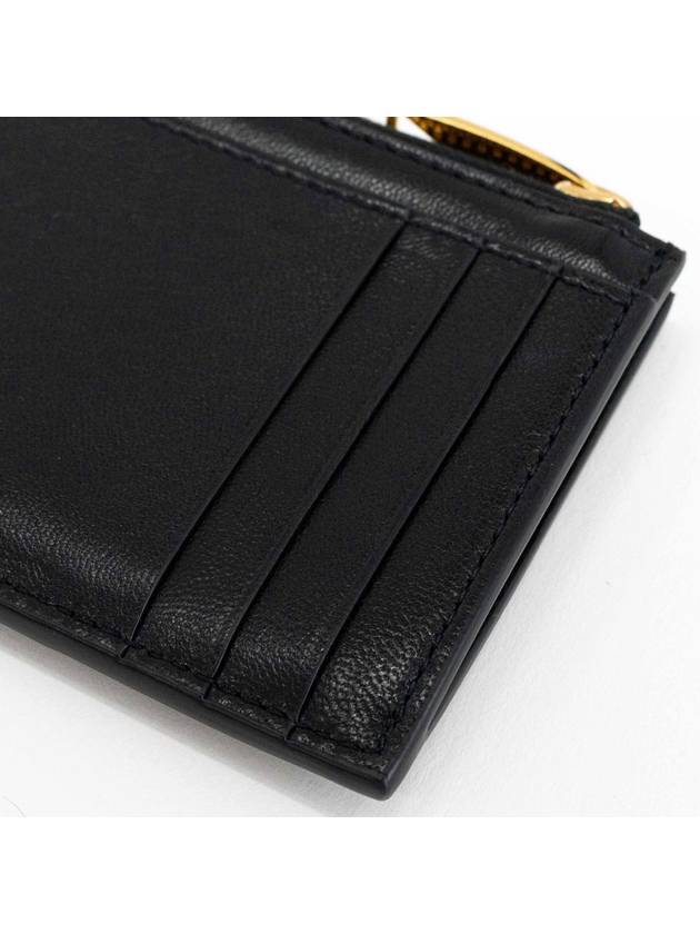 Intrecciato Zipper Card Wallet Black - BOTTEGA VENETA - BALAAN 4