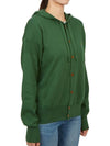 Embroidered Logo Hoodie Cardigan Green - VIVIENNE WESTWOOD - BALAAN 5