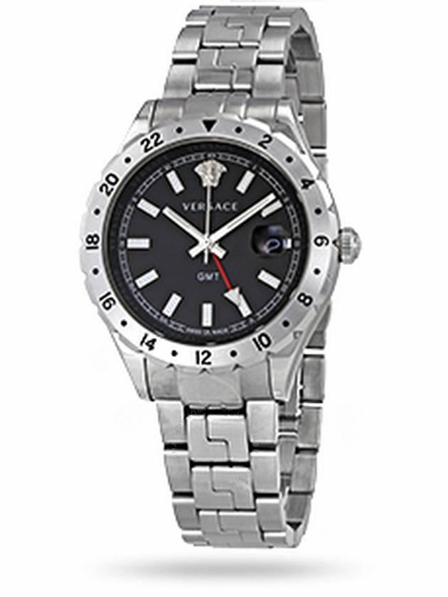 Versace Hellenyium GMT Black Dial Men's Watch V1102 0015 - VERSACE - BALAAN 1