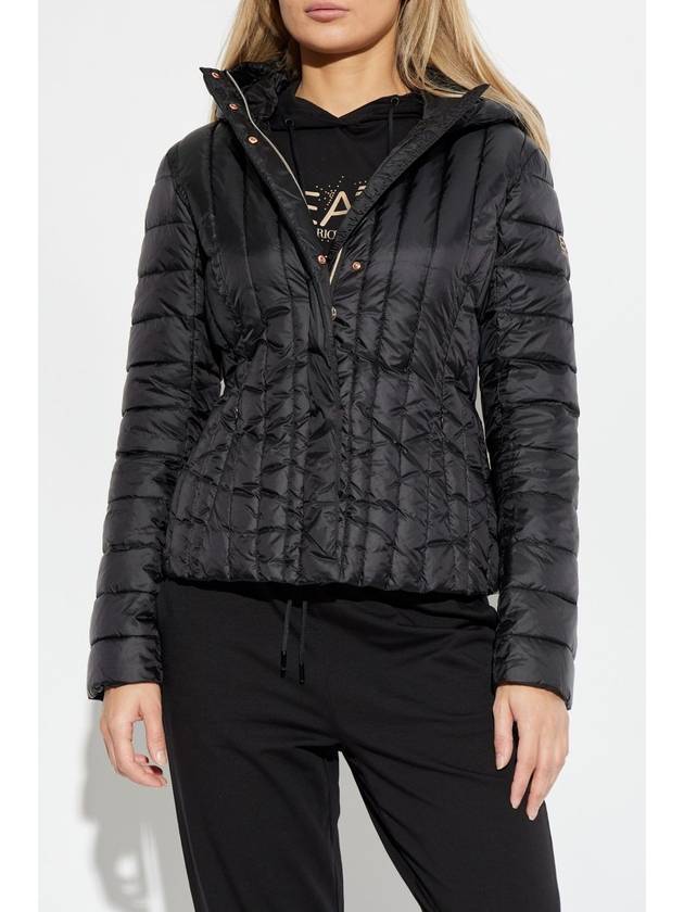 EA7 Emporio Armani Padded Jacket With Hood, Women's, Black - EMPORIO ARMANI - BALAAN 3