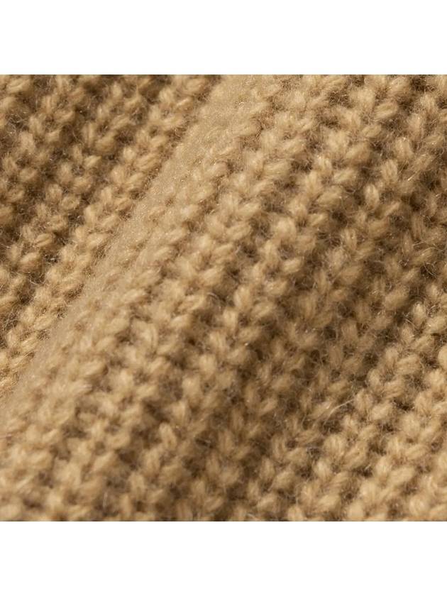 Lambswool collar button point knit CAMEL - 20THHOLE - BALAAN 4