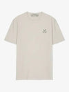 Cotton Chest Print Short Sleeve T-Shirt White - GOLDEN GOOSE - BALAAN 2