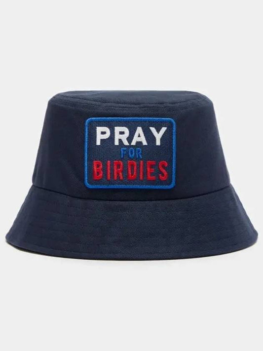 Pray for Birdies Cotton Bucket Hat Navy - G/FORE - BALAAN 2