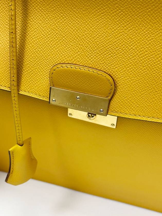 Yellow business briefcase 4VHEB24583 - HERMES - BALAAN 6