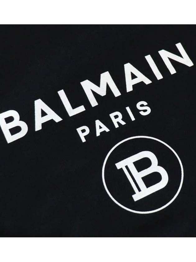 Kids Logo Print Sweatshirt Black - BALMAIN - BALAAN 5