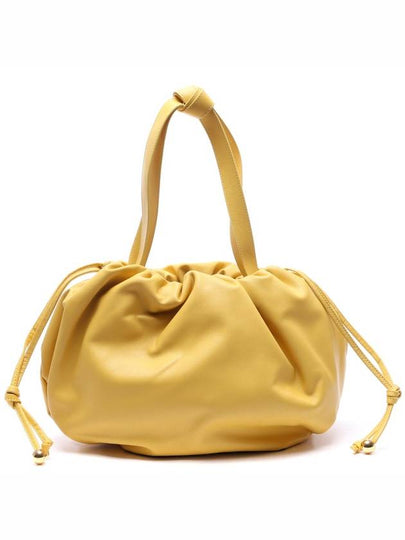 Bulb Medium Leather Shoulder Bag Yellow - BOTTEGA VENETA - BALAAN 2