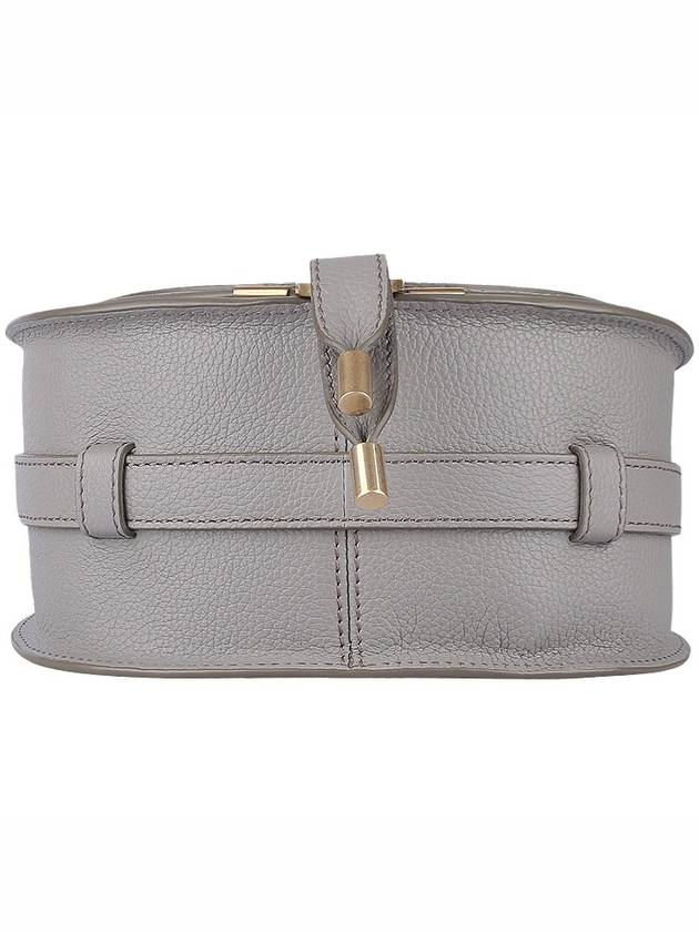 Marcie Saddle Small Grained Leather Cross Bag Grey - CHLOE - BALAAN 7