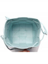 Intrecciato Cassette Small Bucket Bag Teal Washed - BOTTEGA VENETA - BALAAN 7