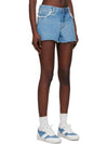 Mid-Thigh Denim Shorts Pale Blue - A.P.C. - BALAAN 3