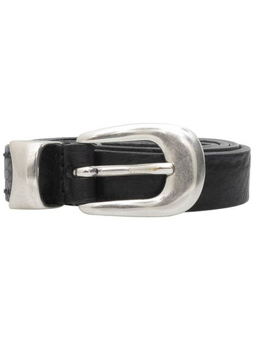 Men's 2cm Leather Belt Black - OUR LEGACY - BALAAN 1