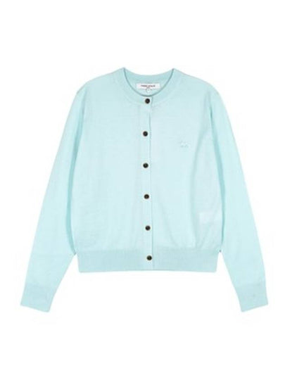 Baby Fox Patch Regular Cardigan Peppermint - MAISON KITSUNE - BALAAN 2