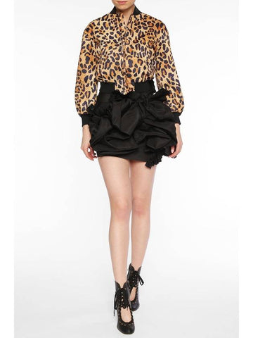 leopard print bomber jacket - DSQUARED2 - BALAAN 1