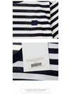 Face Patch Striped Short Sleeve T-Shirt Navy - ACNE STUDIOS - BALAAN 6