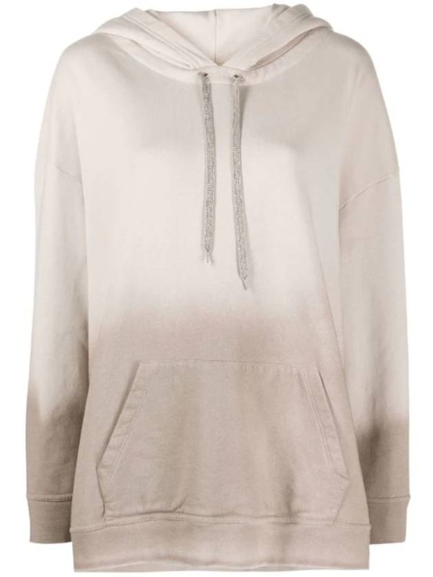 Gradient Effect Hoodie Beige - FABIANA FILIPPI - BALAAN 1