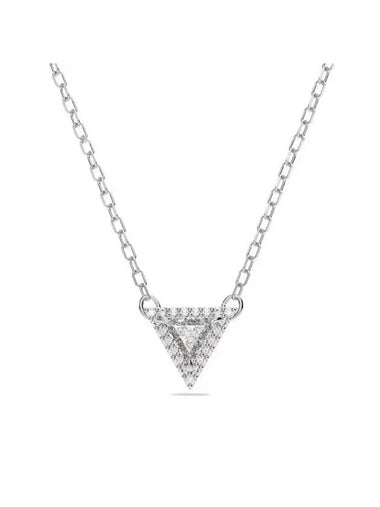 Stilla Otix Triangle Pendant Necklace Silver - SWAROVSKI - BALAAN 1