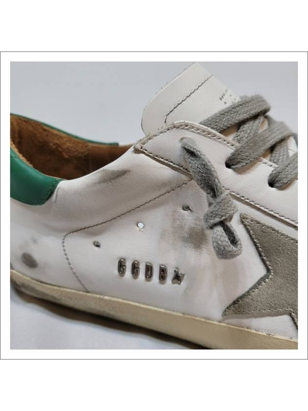 Superstar Low Top Sneakers Green White - GOLDEN GOOSE - BALAAN 8