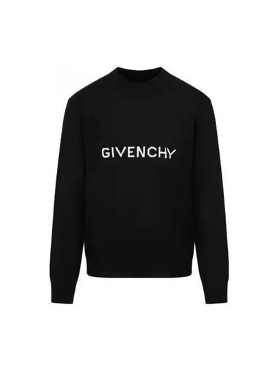 Archetype Crew Neck Wool Knit Top Black - GIVENCHY - BALAAN 2