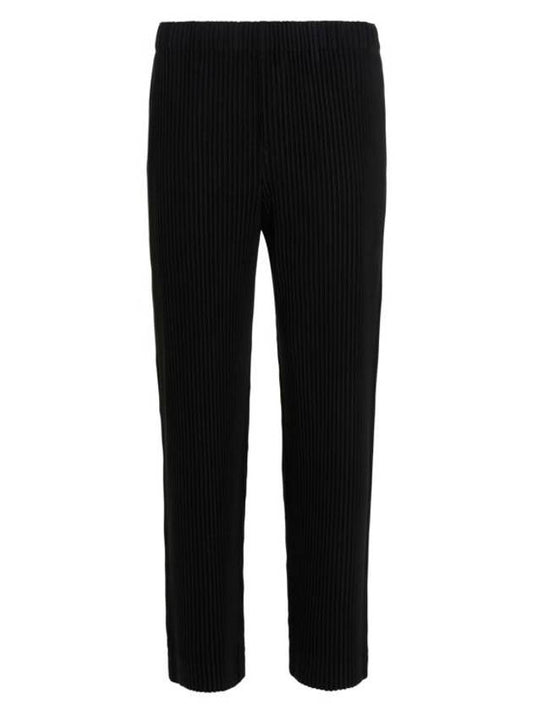 Homme Pliss? Straight Pants HP46JF10415 Black - ISSEY MIYAKE - BALAAN 1