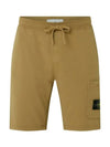 Wappen Patch Pocket Drawstring Shorts Dark Beige - STONE ISLAND - BALAAN 2