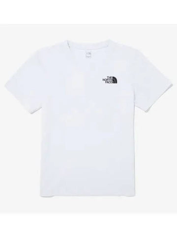 The North Face KIDS All Day Short Sleeve Round Tee NT7UQ02S WHT - THE NORTH FACE - BALAAN 1