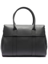 Small Bayswater Classic Grain Tote Bag Charcoal - MULBERRY - BALAAN 5