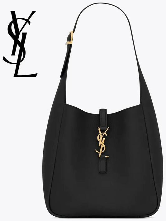 Le 5 A7 Small Hobo Shoulder Bag Black - SAINT LAURENT - BALAAN 2