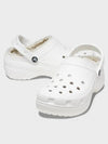 Classic Platform Lined Clog Women White 207938 100 - CROCS - BALAAN 2