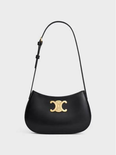 Calfskin Medium Tilly Shoulder Bag Black - CELINE - BALAAN 2