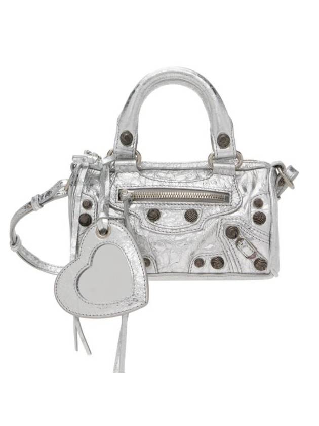 Le Cagole Nano Tote Bag Silver - BALENCIAGA - BALAAN 1