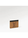 LV Big Logo Side-Up Monogram Grain Leather Card Wallet Brown - LOUIS VUITTON - BALAAN 4