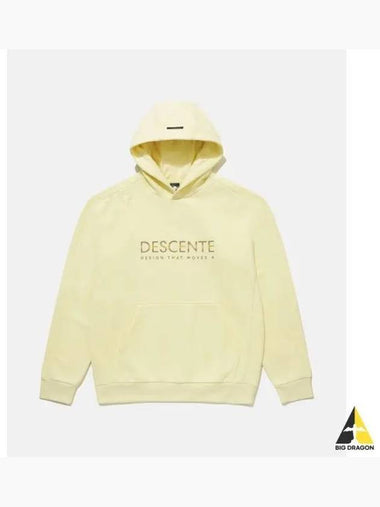 Graphic Hooded Sweatshirt Yellow SP323UHD71 - DESCENTE - BALAAN 1