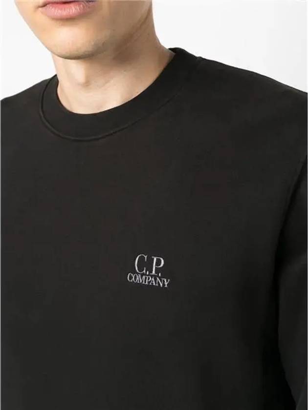 Lens Wappen Logo Sweatshirt Black - CP COMPANY - BALAAN 4